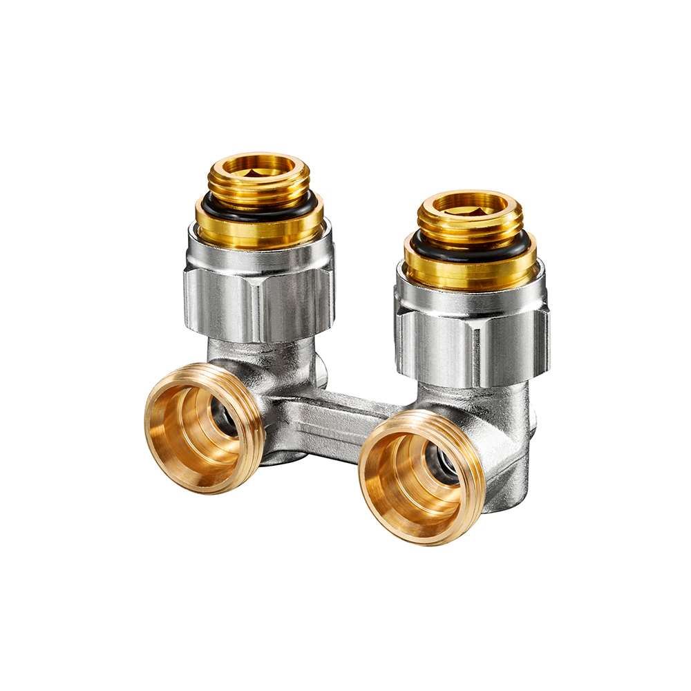 Multiflex F ZB - запірно-приєднувальний вузел, кутовий G ½ ЗР x G ¾ Євроконус