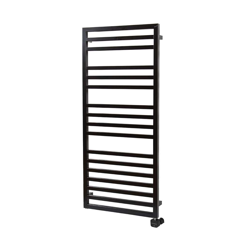 Електрична рушникосушка Quaro Spa 1251 x 550 мм, з теном NEX. Колір чорний
